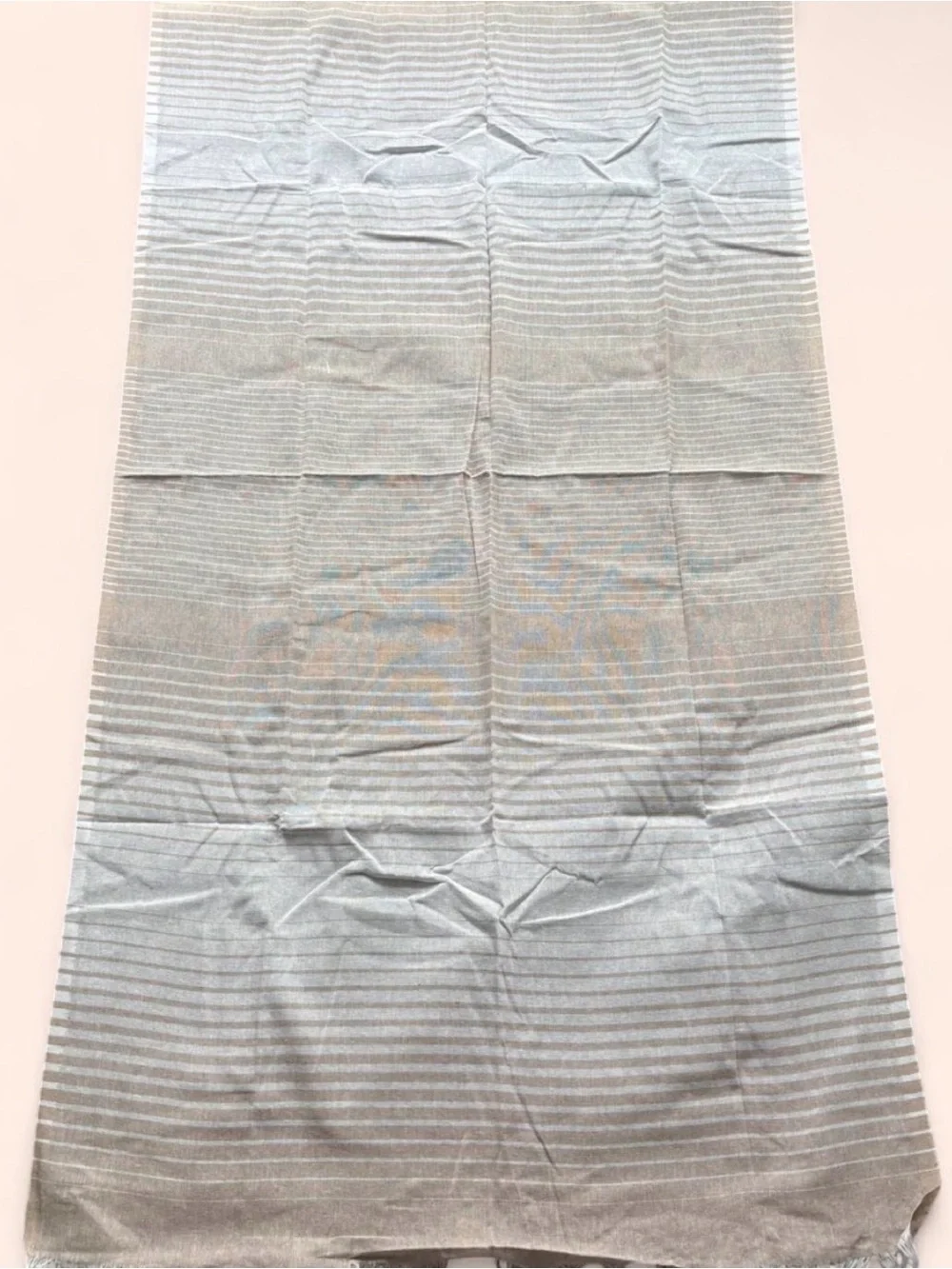 Aesthetic Boho Striped Turkish Towel 100% Cotton Neutral Grey Beach Bath